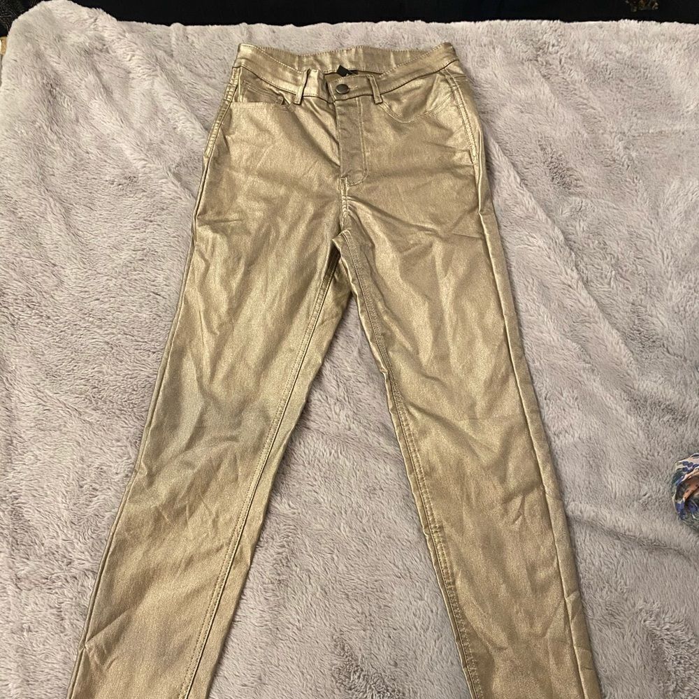 Calzedonia high waist waxed skinny jeans, XS